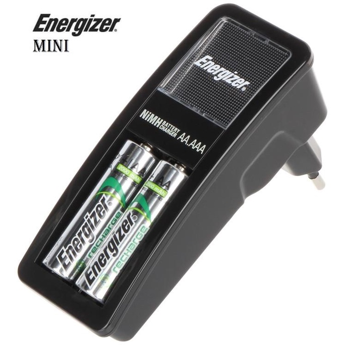 Charger Baterai Energizer Mini + Baterai Aaa 2Pcs