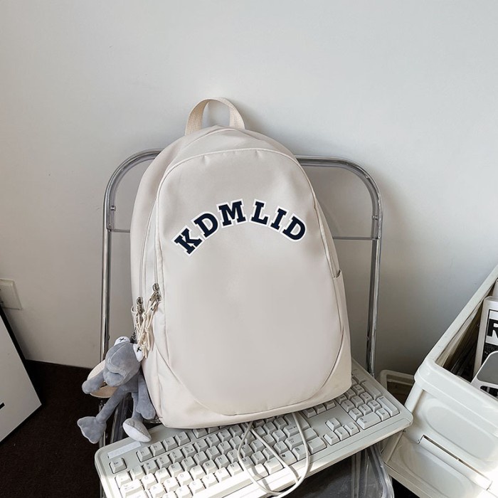 Tas ransel clif tas ransel wanita pria remaja import premium korea style by clif - Putih(Q9Y9) ranse