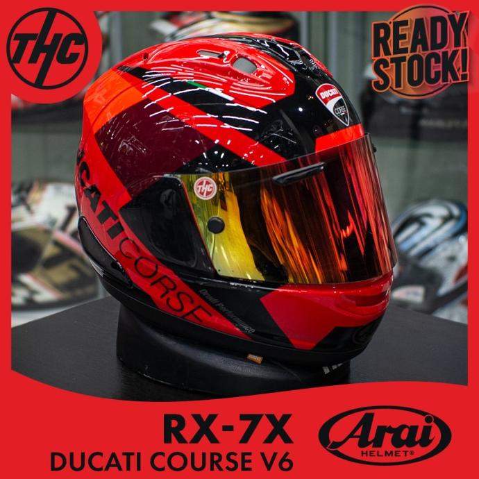 Ara1 Rx7X Ducati Course V6 Full Face Helm Rx-7X Original Niuw.Mistakeshop