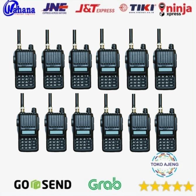 Paket 12 Unit Radio HT Icom V80 IC-V80 VHF Lithium Handy Talky