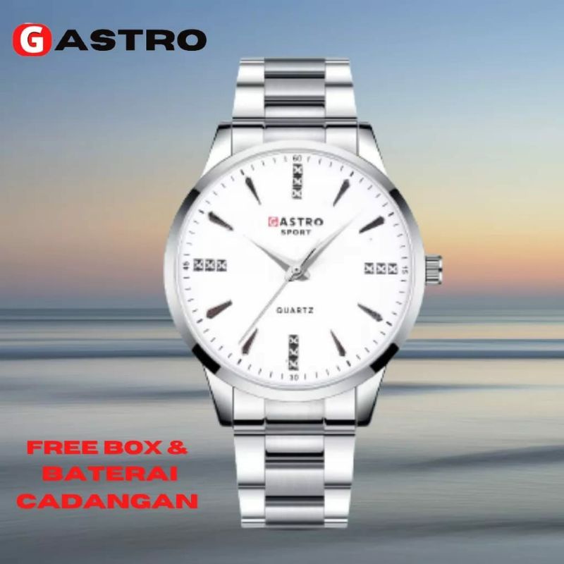 Jam Tangan Gastro Pria Analog Stainliss Steel Terlaris Favorit Kuarsa