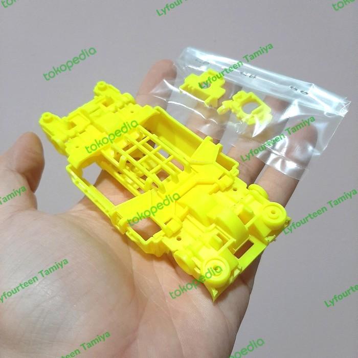 Chassis Center MS, NT, Gearbox Cutting Suspension Fluorescent Yellow