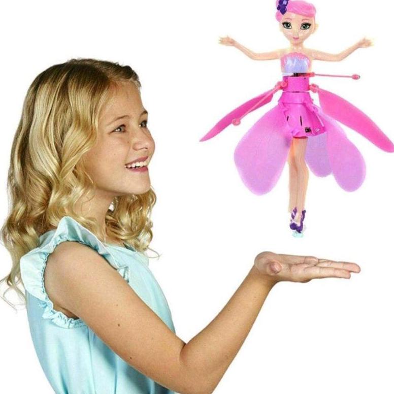 MAINAN BONEKA BARBIE TERBANG SENSOR TANGAN / MAINAN SUPER HERO TERBANG / MAINAN SENSOR ANAK