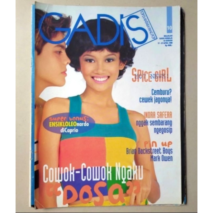 Majalah Gadis no.10 / 17 April 1998 - Chiara, Dennis + ada Spice Girl