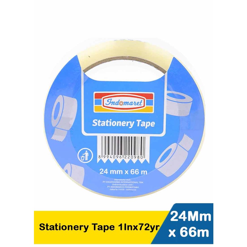 

Indomaret Stationery Tape 1Inx72yr 24Mmx66m Rol