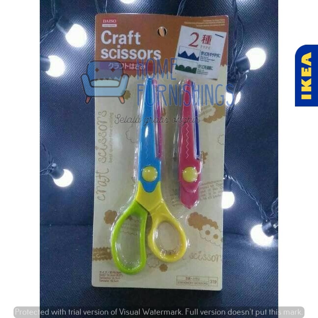 

2 Bentuk Gunting 2 In 1 Gunting Zigzag