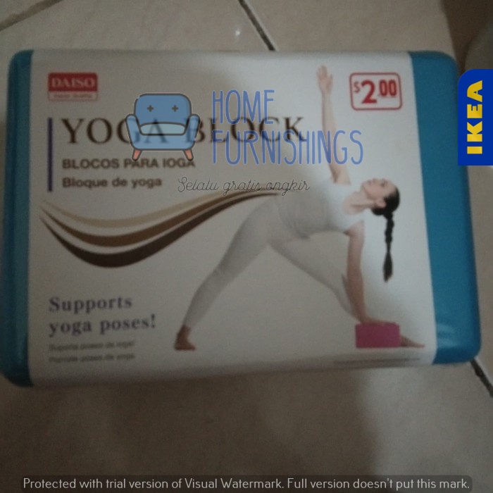 Daiso yoga Block Busa  Yoga Alat Olahraga Yoga Senam lantai