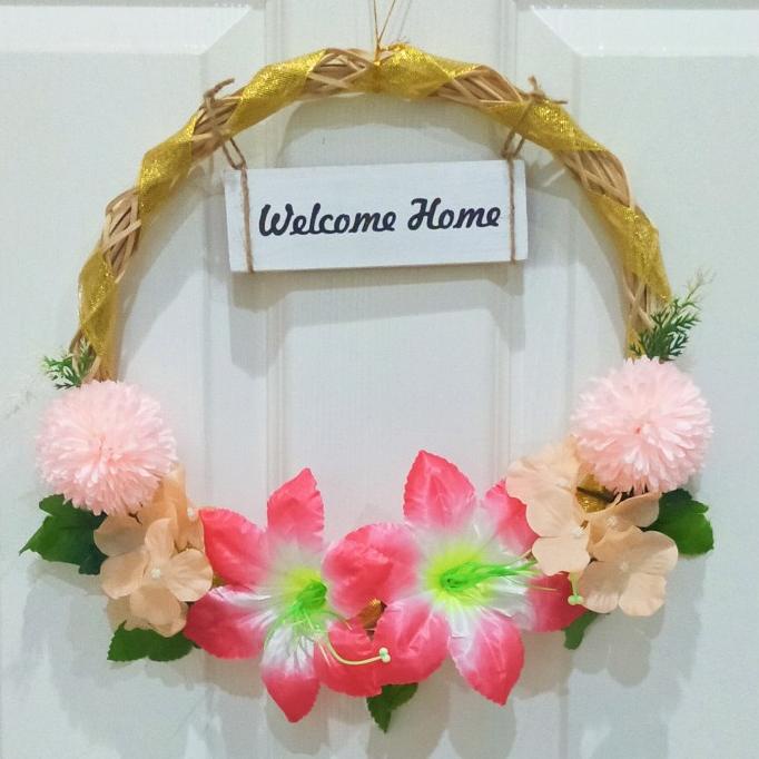 Hiasan Pintu Welcome Home Large Hiasan Dinding Dekorasi Rumah