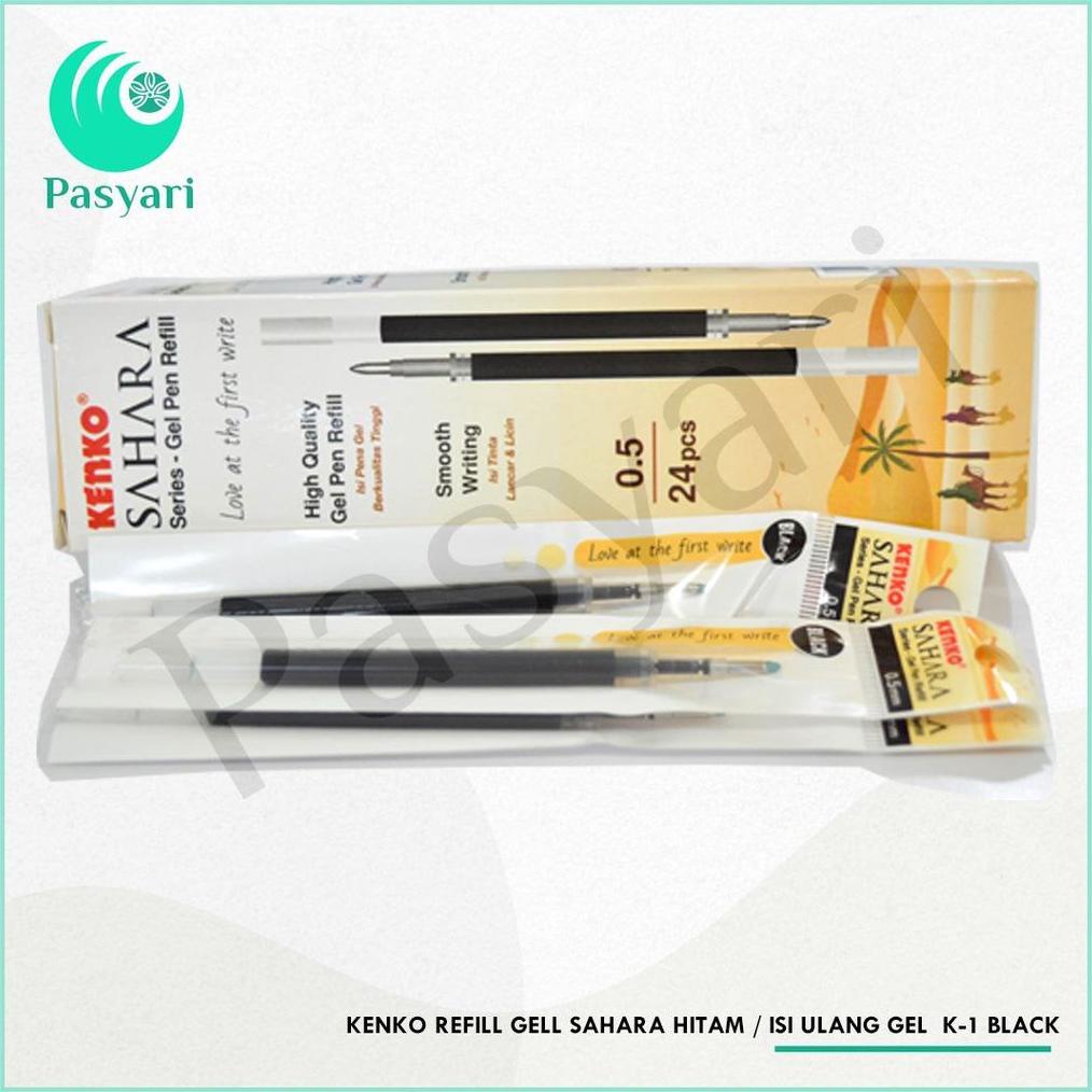 

REFILL PULPEN SAHARA HITAM 0.5 / ISI ULANG / 1 PACK ISI 24 PCS .