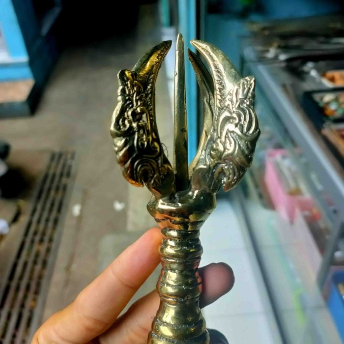 Promo Lonceng Vajra Emas Kuningan Antik 000234 Terbaru