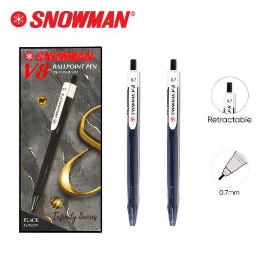 

BALLPOINT / PULPEN / PEN CETEK V8 SNOWMAN ORIGINAL / PENA INFINTY SERIES .