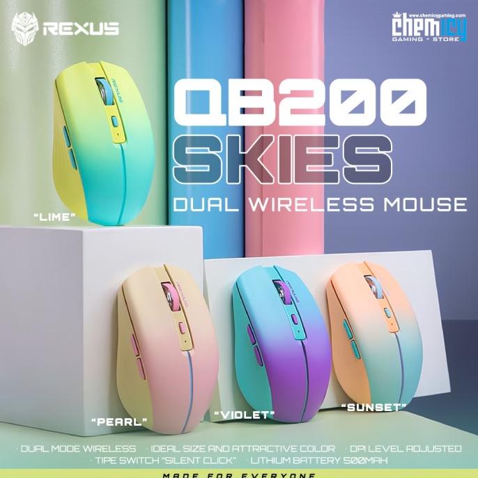 Rexus QB200 / QB 200 Skies Wireless Bluetooth Office Mouse