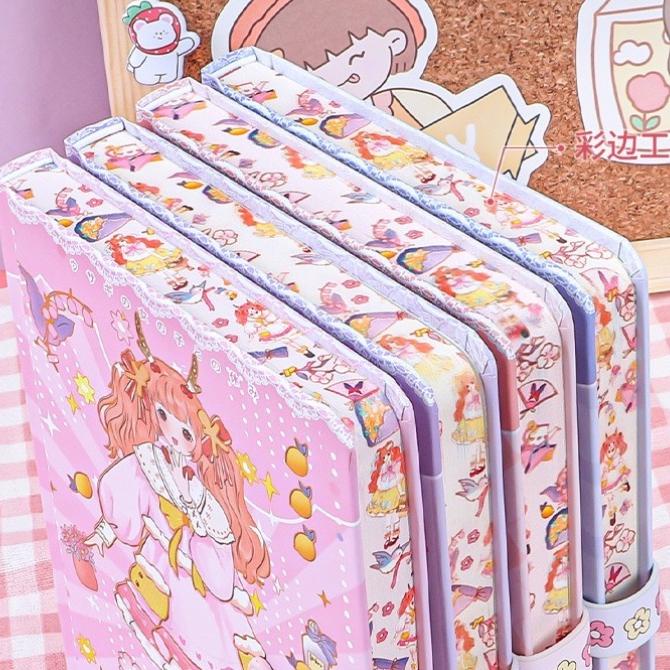 

MAGNETIC NOTEBOOK BUKU DIARY GIRL HOLIDAY PU LEATHER BUKU CATATAN - 3272 .