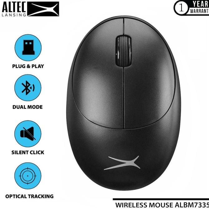 Altec Lansing Mouse ALBM7335 Dual Mode Wireless Bluetooth