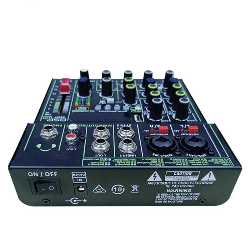 USB Audio Mixer Bluetooth Karaoke 4 Channel 99 DSP Effects - LM4-DSP