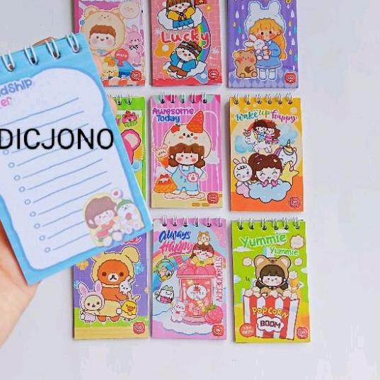 

Sale | HJ6 | Buku Notes Spiral Momo Korea / Memo Anak