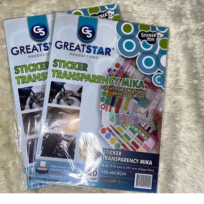 

6.6 Sale | KP8 | transparancy film A4/20 (for inkjet/dye ink)TRANSPARANT FILM/STEMPEL FLASH