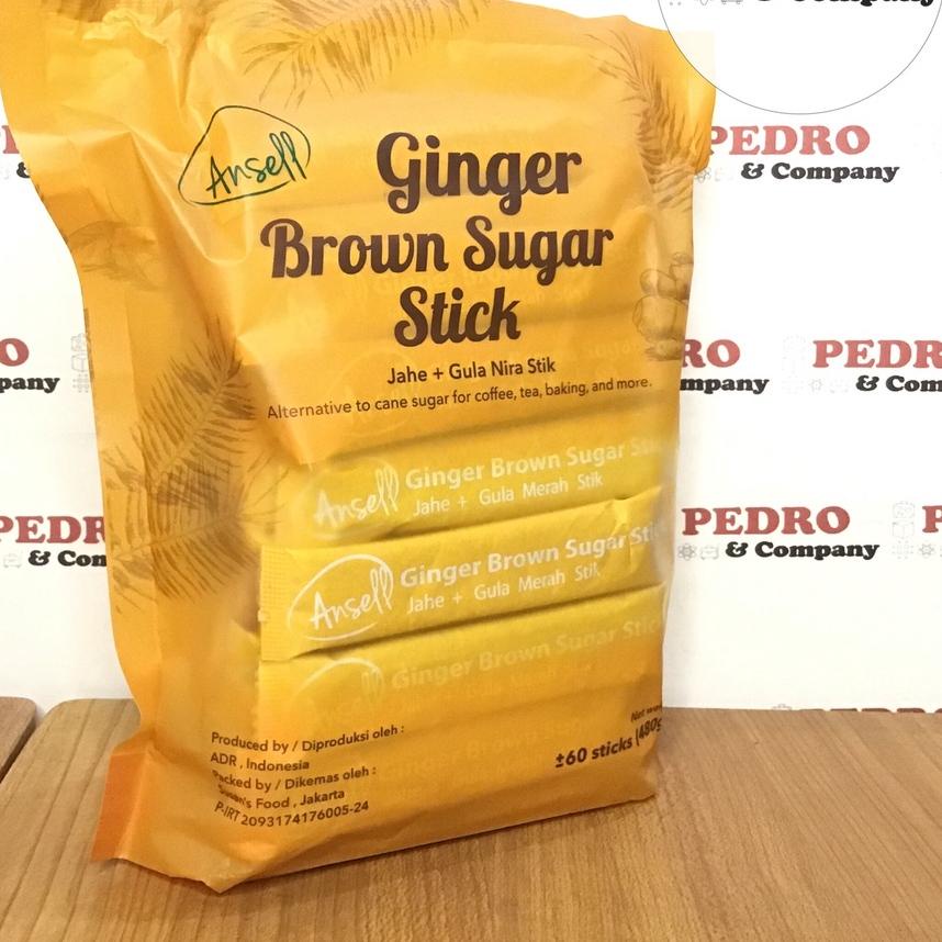 

Sale | KF7 | Ansell ginger brown sugar stick 60 stick 480 gram - gula stik jahe