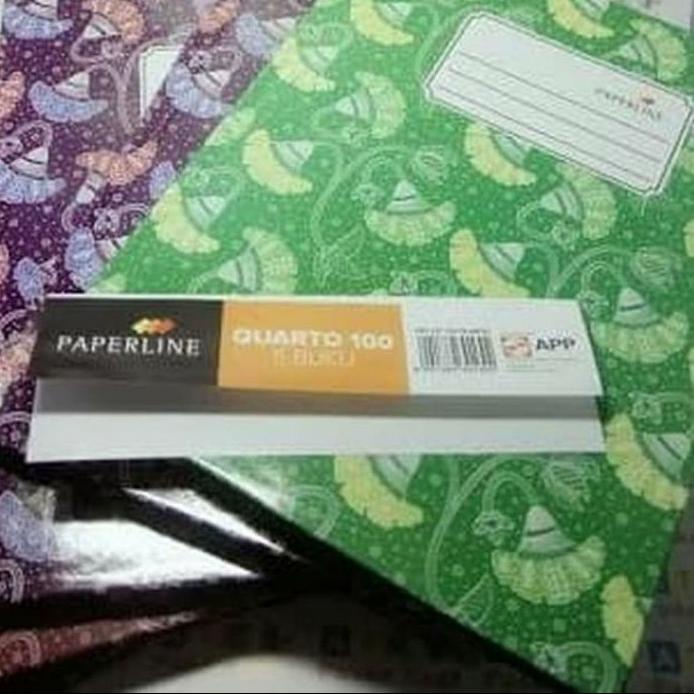 

Promo | HJ6 | BUKU QUARTO/KWARTO/KUARTO PAPERLINE HARD COVER 100 LEMBAR