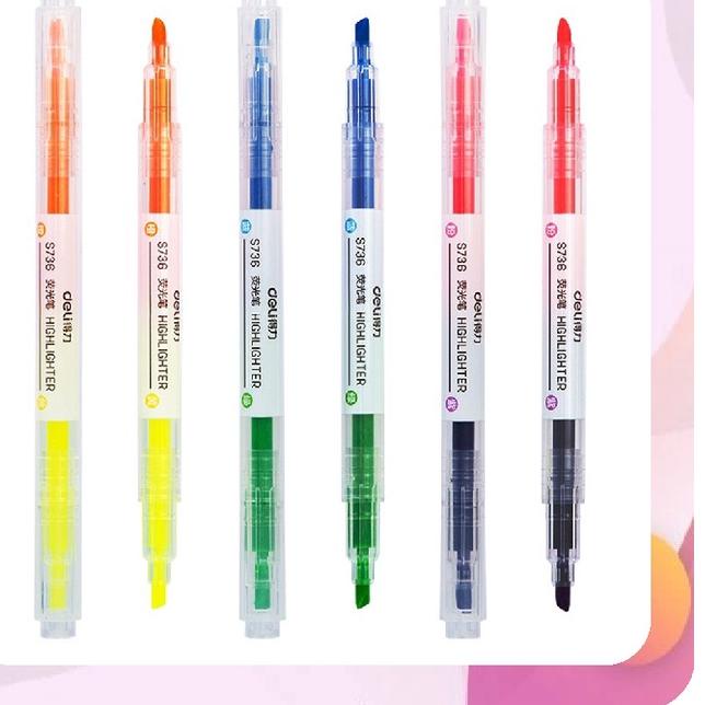 

COD | KI3 | TOMSTORE.ID S010 Highlighter Ujung 2 Warna Marker Pen Alat Tulis Penanda Berwarna 2 Tip Warna