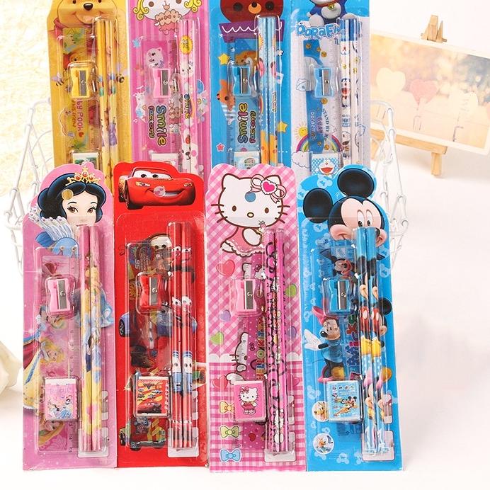 

Discount | KI3 | SET ALAT TULIS SEKOLAH 5 in 1 KARAKTER LUCU STATIONERY MINI