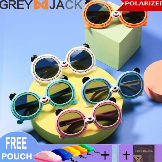 Grey Jack Kacamata Anak Sunglasses Polarized Model Lucu Trendy 8068