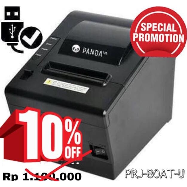 PRINTER THERMAL PANDA POS80MM AUTOCUTTER INTERFACE USB