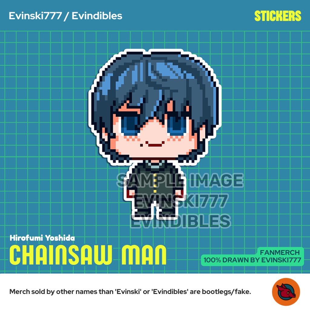 Stiker Sticker - Yoshida - Anime Manga Chainsaw Man CSM