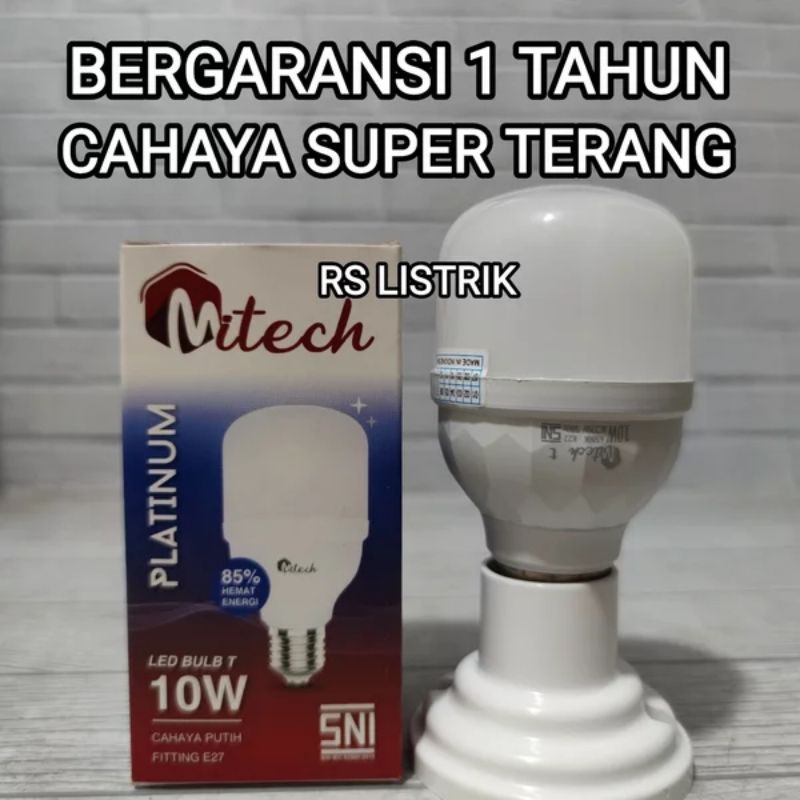 MITECH PLATINUM LAMPU LED T BULB 10W CAPSULE SNI BERGARANSI 1 TAHUN