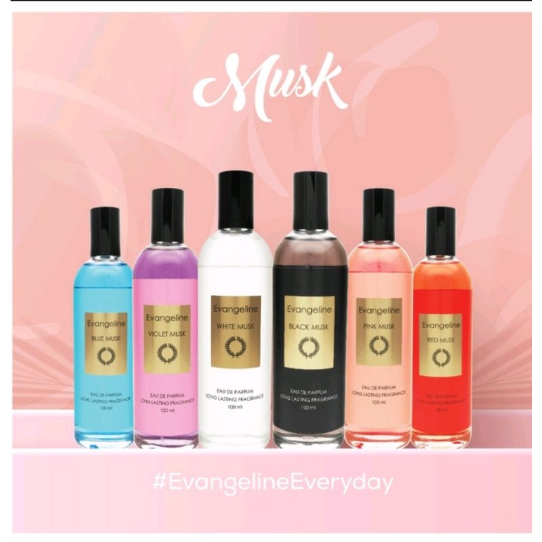 Evangeline EDP Musk Perfume BLACK MUSK WHITE MUSK SAKURA WHITE