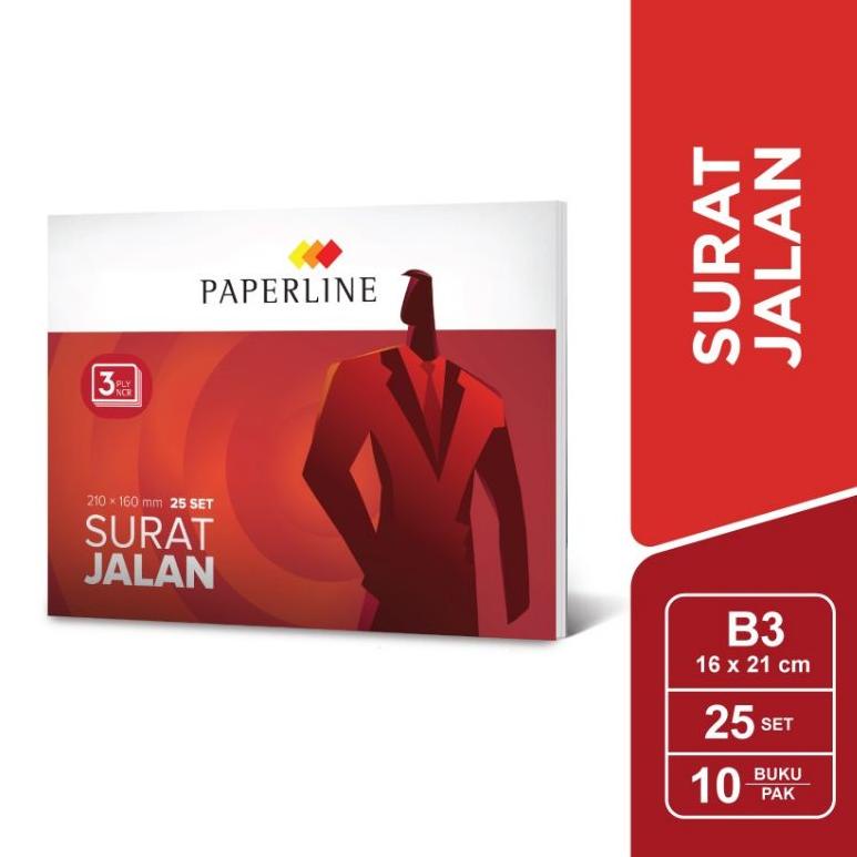 

[KODE 6PPIJ] Surat Jalan Paperline 3ply NCR / (1pak/10buku)