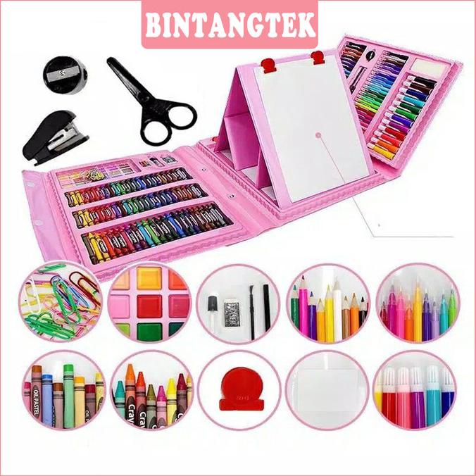 

bintangtek-crayon set - Crayon Mewarnai - 208 Warna - Pensil Krayon