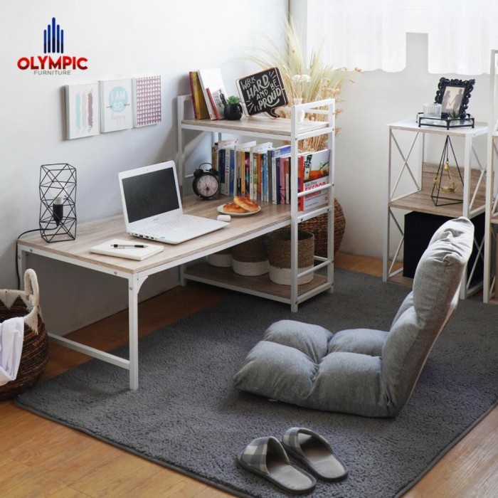 Olympic Meja Belajar Lesehan Serbaguna/Meja Lipat Masera Simpsons