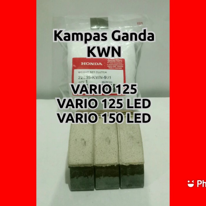 kampas ganda cvt KWN vario 125 , vario 125 led , vario 150 led asli