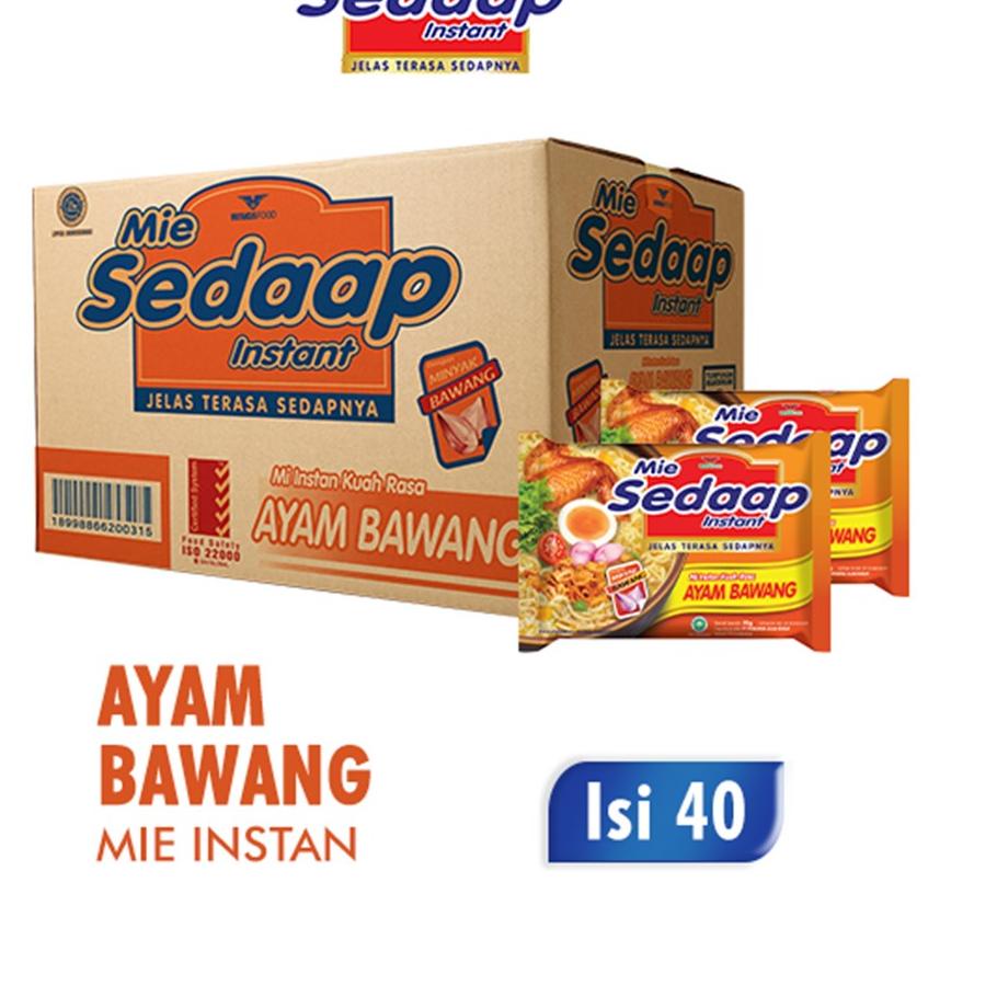 

Limited✔️✔️SEDAAP Mie Instan Ayam Bawang Bag 70GR Box isi 40 Pcs