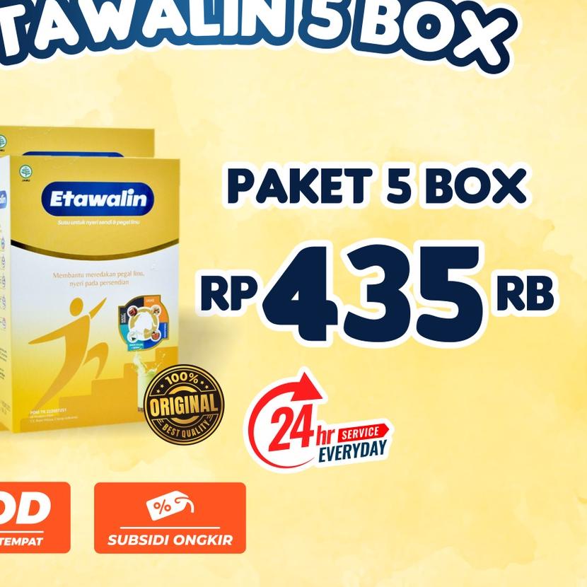 

Sale⭐✅ETAWALIN 5 BOX - Susu Kambing Etawa Susu Terapi Nyeri Sendi Terbaik Atasi Masalah Asam Urat Rematik Jaga Kepadatan dan Kesehatan Tulang Tulang