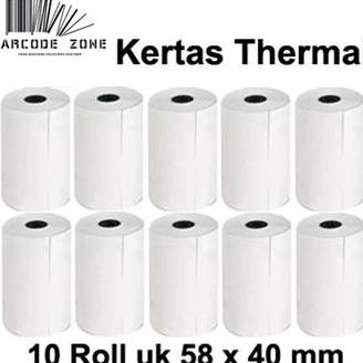 

Hot - Kertas Struk Thermal Paper / POS Mobile Printer - EDC VSC 58x40mm -13