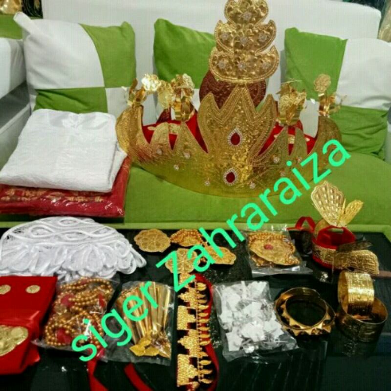 baju adat Lampung set#siger Pepadun/perlengkapan alat tari