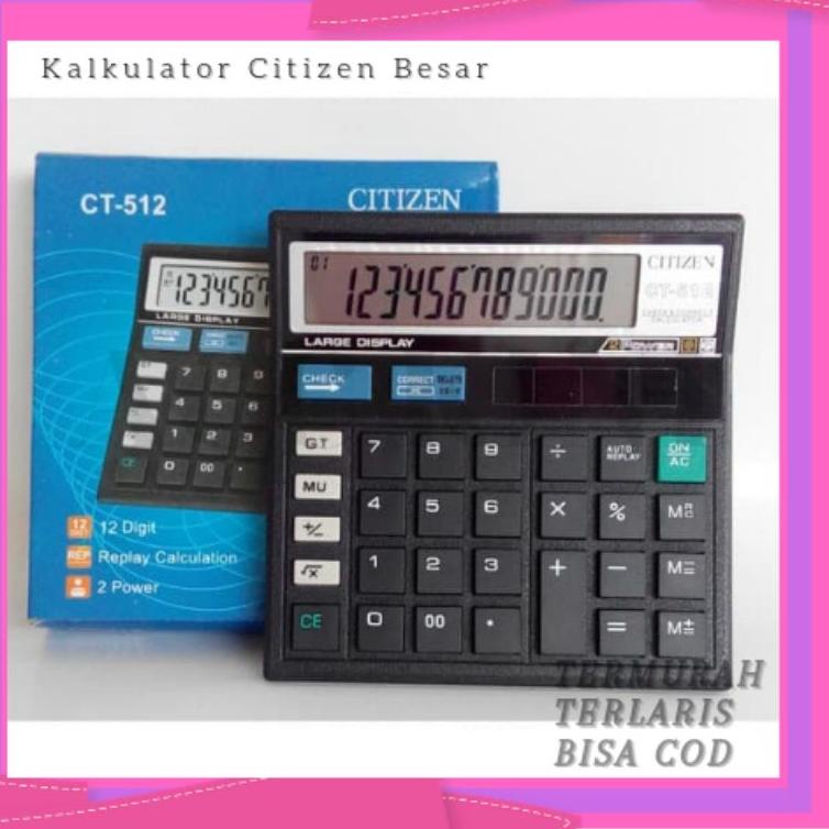 

Ayo Dapatkan AccKini - Kalkulator / Kalkulator Citizen Besar 12 Digit Angka Kalkulator Digital CT-512 YGV