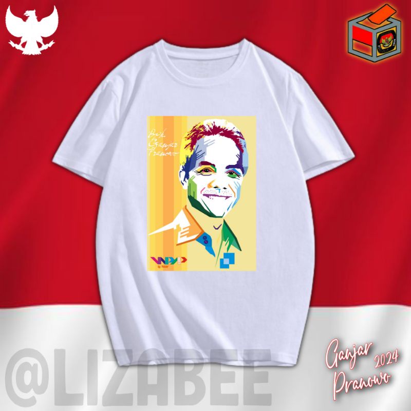 Kaos Ganjar Pranowo Presiden 2024 Terbaru Oversize All Size Jumbo Baju Distro Ganjarist Ganjaris Capres 2024 Terbaru Pdip Jumbo Depan Belakang Lengan Pendek Katun Combed T Shirt Ganjar Pdip Presiden 2024 Kaos Pria Distro Sahabat Ganjar Pranowo Murah Tebal