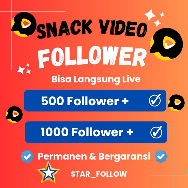 [ No Drop ] Follower Snack Video Permanen | Follower No Drop