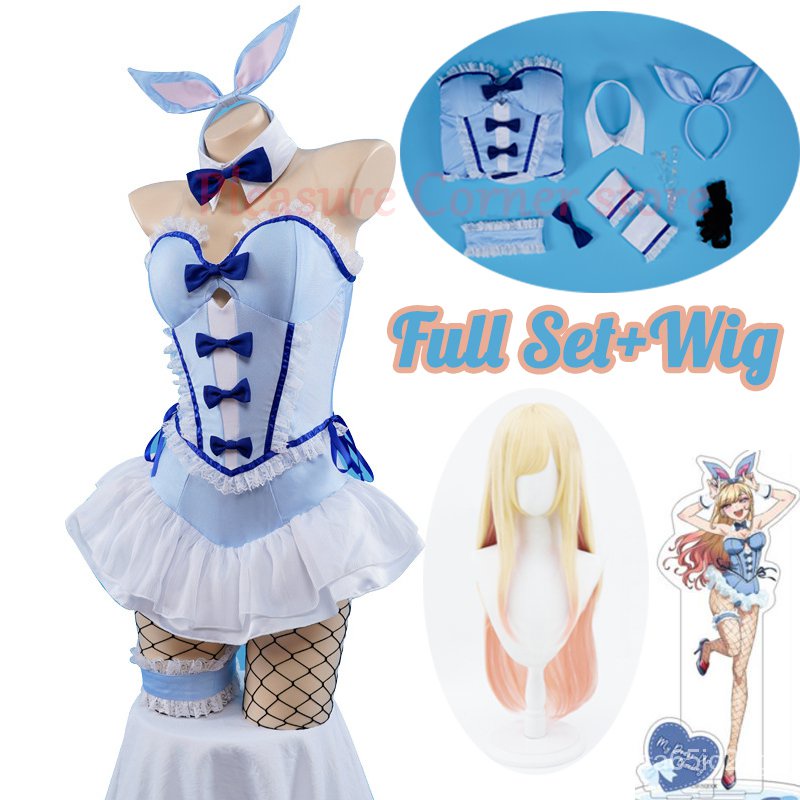 2023 New Kitagawa Marin Blue Bunny Girl My Dress-Up Darling Marin Kitagawa Bunny Girl Cosplay Costum