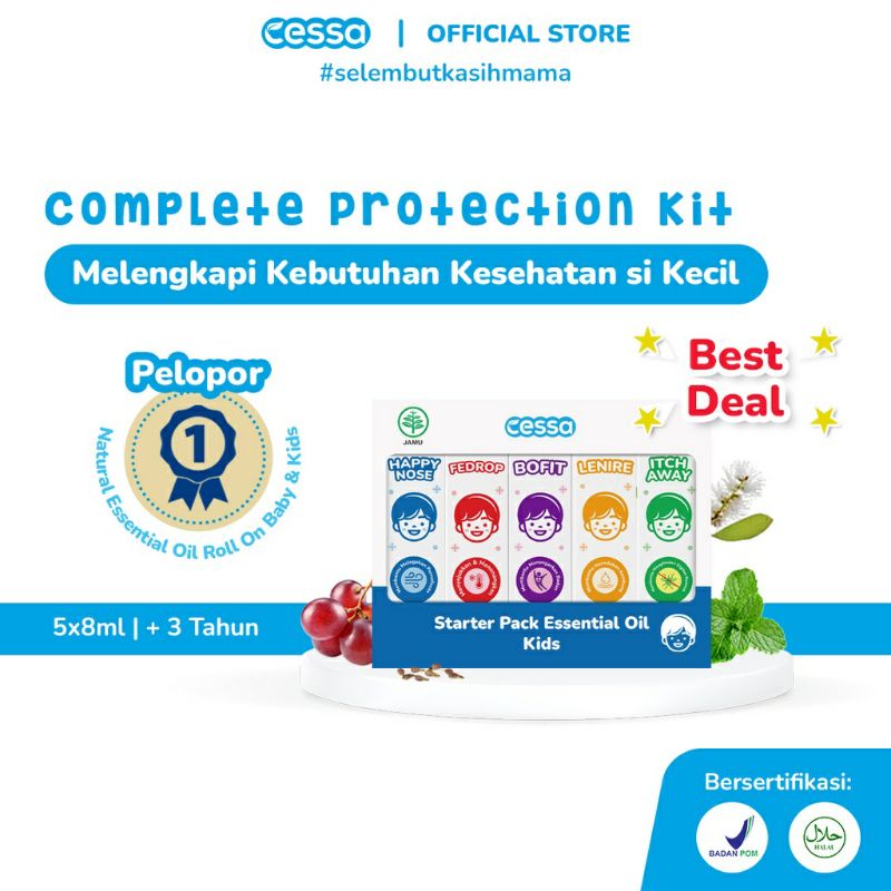 Cessa baby oil Cessa KIDS (+3 Tahun) terlaris FEVER DROP Cessa Essential  Oil Cessa Happy  Nose, Ces