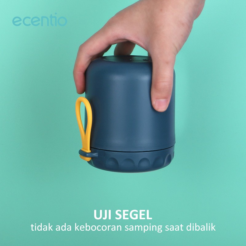 ecentio 400ml Cangkir sup Anti Tumpah Tempat sup Portable  termos sup/Free Sendok BPA FREE mpasi bubur es Buah