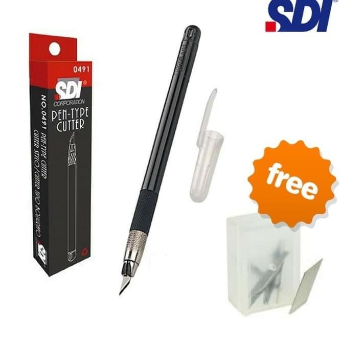 

[SHOPEE] Pen Cutter SDI 0491 + Refill Blade 10pcs [KODE 67]