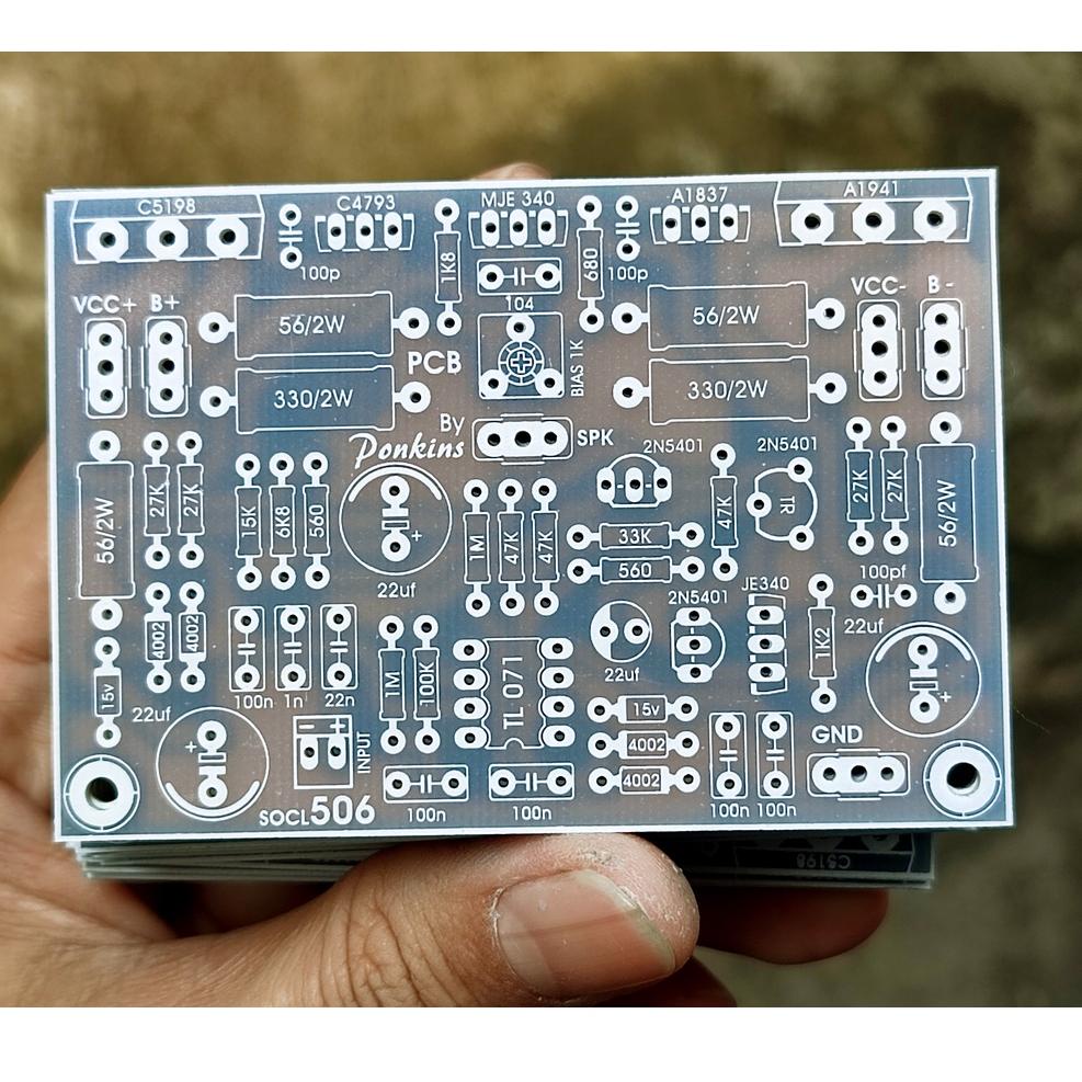 Terlaku.../ PCB Socl 506 tef bias servo fiber fr4
