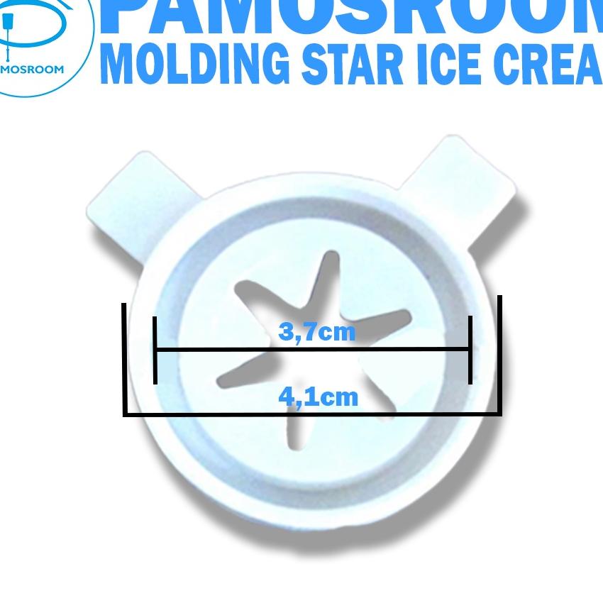 Pamosroom Sparepart Molding Star Mesin Soft Ice Cream Gpm 818T Dan Gpm 818F Moulding Cetakan Bintang