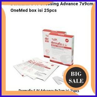 One Med - Dermafix S IV 9 x 7 cm - Plester Luka Advance - Belah Selan
