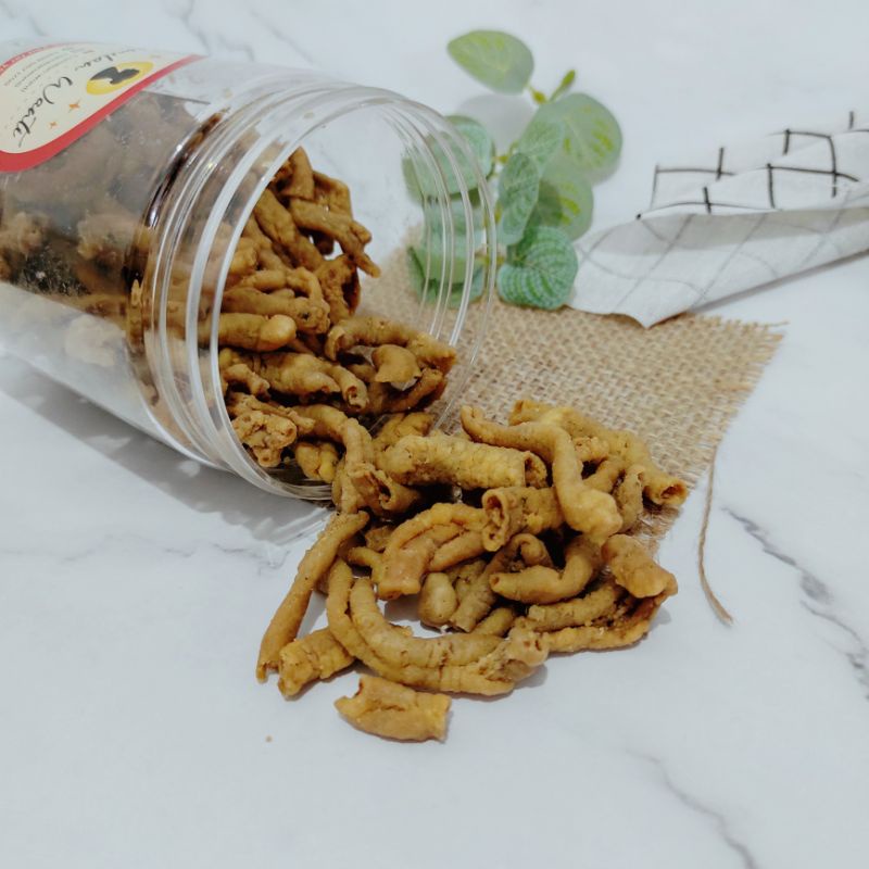 

KRIPIK USUS AYAM / KERIPIK USUS AYAM GURIH (250gram) KEMASAN TOPLES 800ML