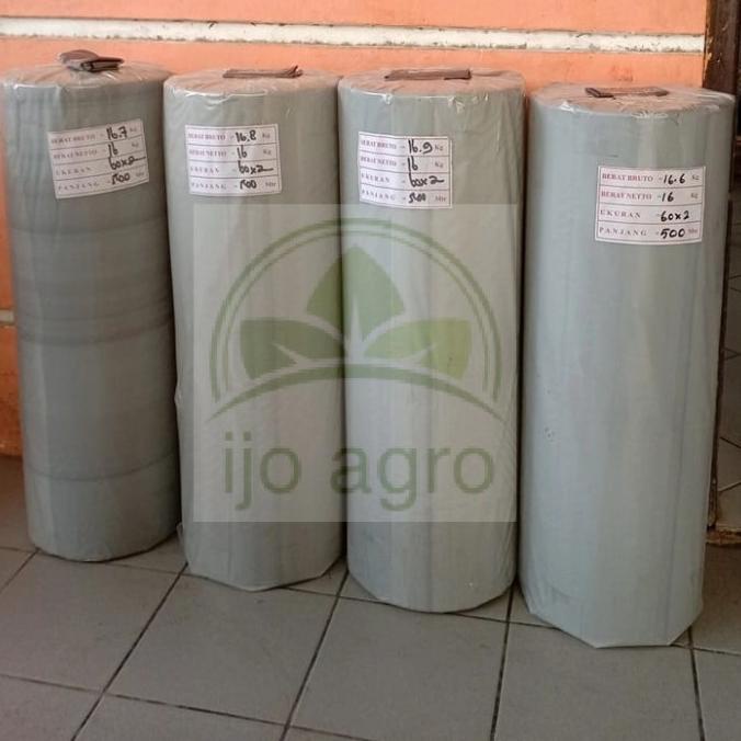 plastik mulsa murah hitam perak 1 roll lebar 1,2 m panjang 500 m